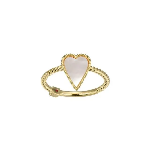 ELLE MOTHER of PEARL HEART RING Dondero's Jewelry Vineland, NJ