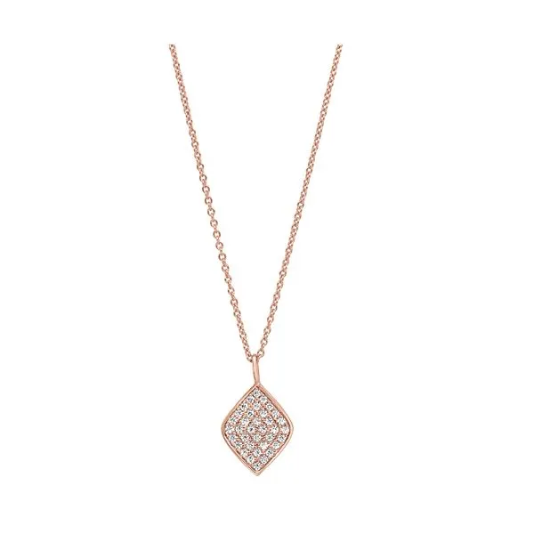 DIAMOND SHAPED SIMULATED DIAMOND PENDANT/NECKLACE Dondero's Jewelry Vineland, NJ