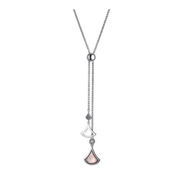 ELLE GRAY MOTHER of PEARL BOLO NECKLACE Dondero's Jewelry Vineland, NJ