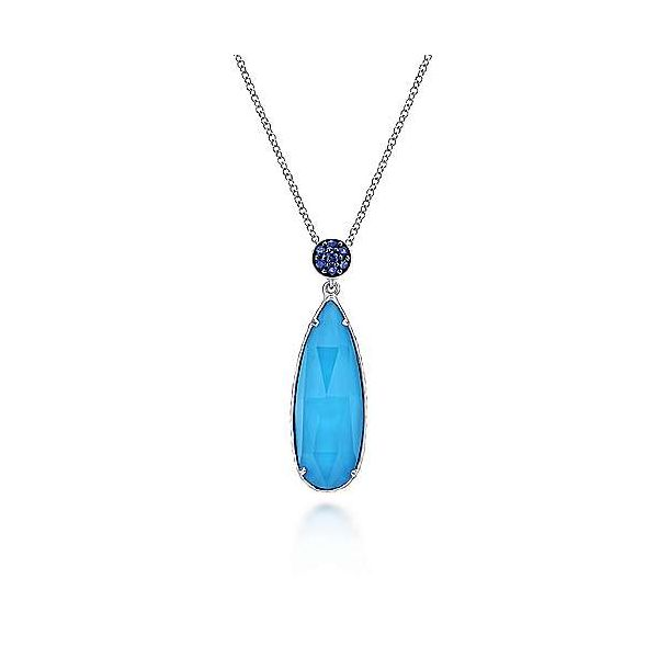 GABRIEL TURQUOISE PENDANT/NECKLACE Dondero's Jewelry Vineland, NJ