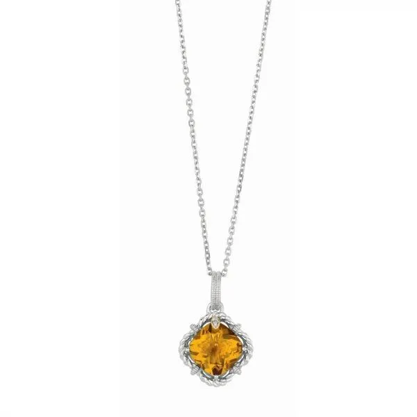 GAVRIEL WHISKEY QUARTZ PENDANT/NECKLACE Dondero's Jewelry Vineland, NJ