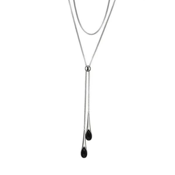 ELLE BLACK AGATE NECKLACE Dondero's Jewelry Vineland, NJ
