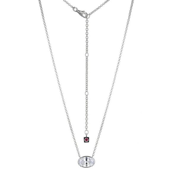 ELLE OVAL CZ NECKLACE Dondero's Jewelry Vineland, NJ