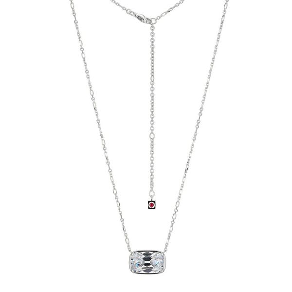 ELLE CUSHION CUBIC ZIRCONIA NECKLACE Dondero's Jewelry Vineland, NJ