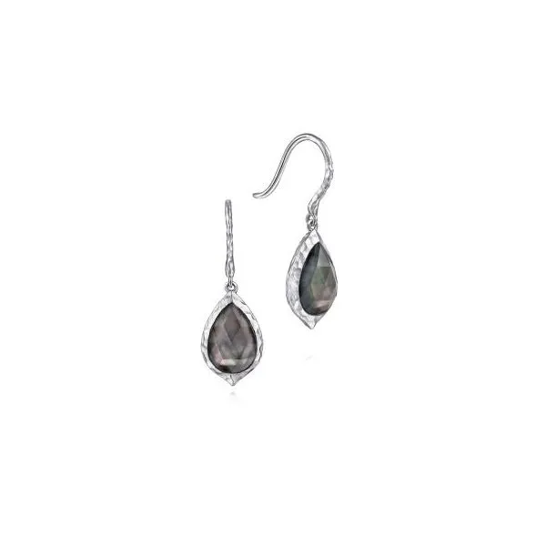 GABRIEL BLACK MOTHER of PEARL DROP EARRINGS Dondero's Jewelry Vineland, NJ