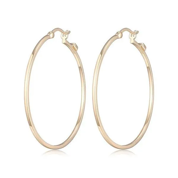 ELLE ELLE CUBIC ZIRCONIA DOUBLE HOOP EARRINGS 001-645-07381, Dondero's  Jewelry