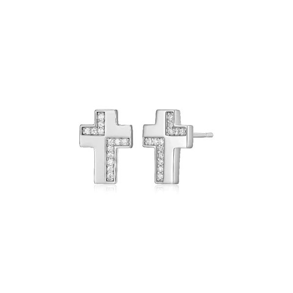 ELLE CROSS EARRINGS Dondero's Jewelry Vineland, NJ