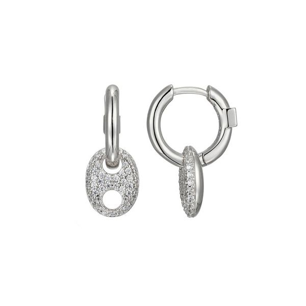 ELLE MARINA LINK HOOP EARRINGS Dondero's Jewelry Vineland, NJ