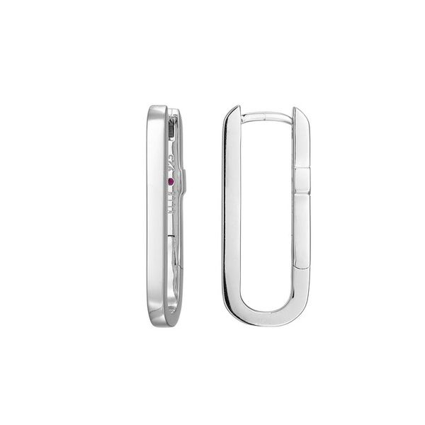 ELLE ELONGATED HOOP EARRINGS Dondero's Jewelry Vineland, NJ