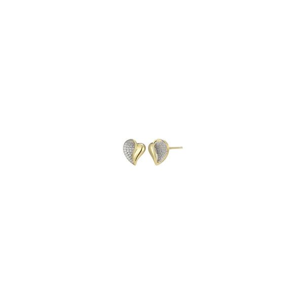 ELLE CUBIC ZIRCONIA HEART EARRINGS Dondero's Jewelry Vineland, NJ