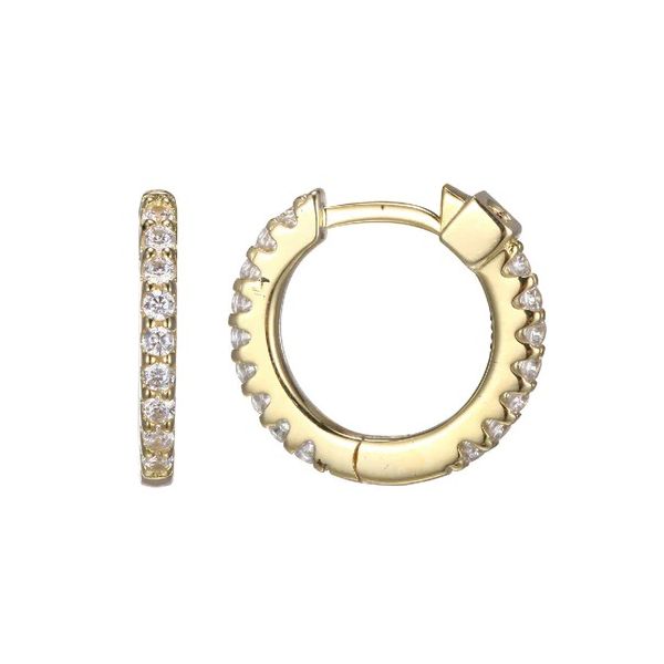ELLE CUBIC ZIRCONIA HOOPS Dondero's Jewelry Vineland, NJ