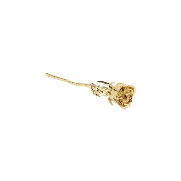LACQUERED 24K GOLD-PLATED ROSE Dondero's Jewelry Vineland, NJ