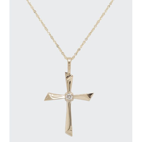 DIAMOND CROSS PENDANT/NECKLACE Dondero's Jewelry Vineland, NJ