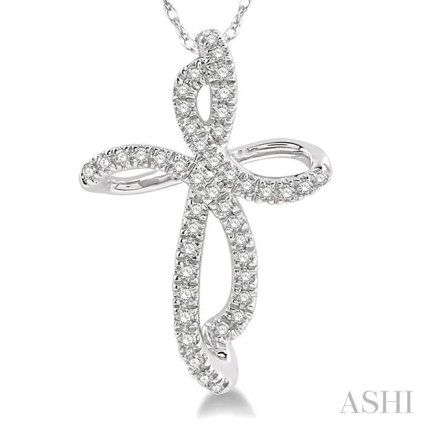 FANCY DIAMOND CROSS PENDANT/NECKLACE Dondero's Jewelry Vineland, NJ