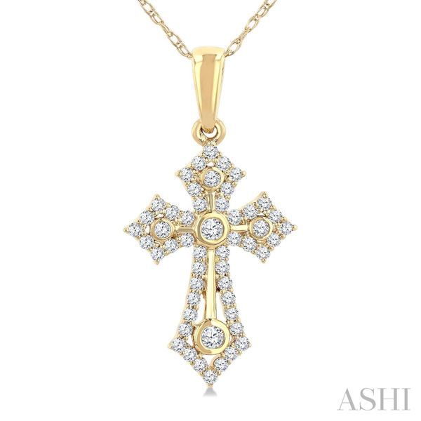 FANCY DIAMOND CROSS NECKLACE Dondero's Jewelry Vineland, NJ