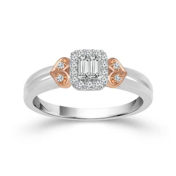 10kt White & Rose Gold Diamond Engagement Ring Don's Jewelry & Design Washington, IA