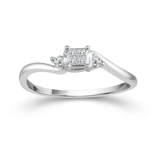 10kt White Gold Princess Cut Diamond Engagement Ring Don's Jewelry & Design Washington, IA