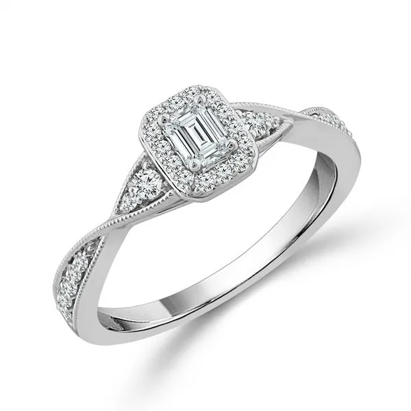 14kt White Gold Diamond Engagement Ring Image 2 Don's Jewelry & Design Washington, IA