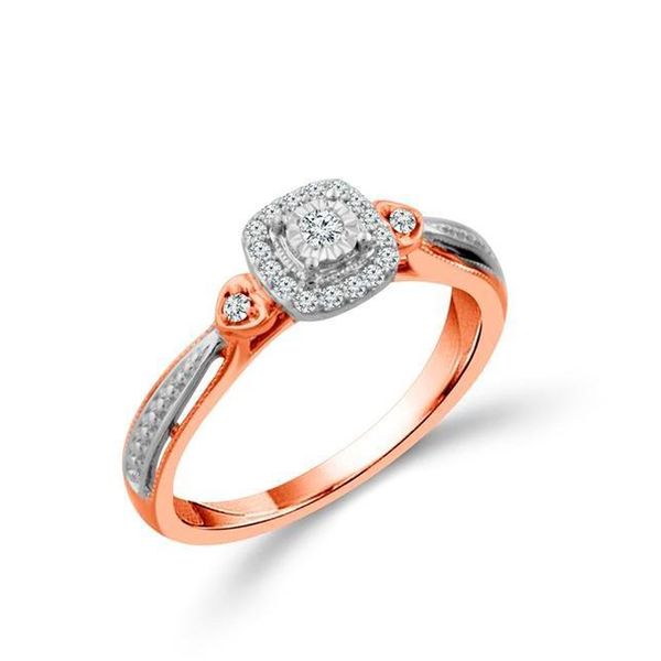 10kt Rose Gold Diamond Engagement Ring Don's Jewelry & Design Washington, IA