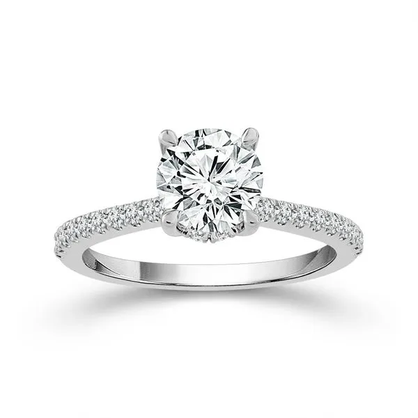 14kt White Gold Lab Grown Diamond Engagement Ring Image 2 Don's Jewelry & Design Washington, IA