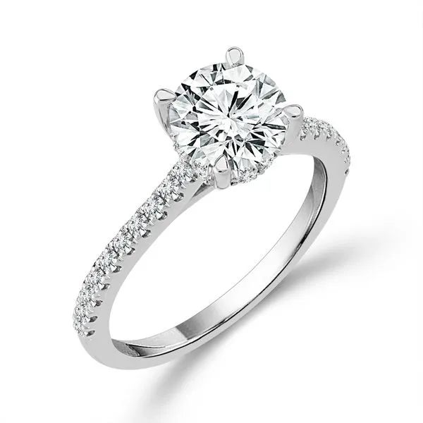 14kt White Gold Lab Grown Diamond Engagement Ring Don's Jewelry & Design Washington, IA