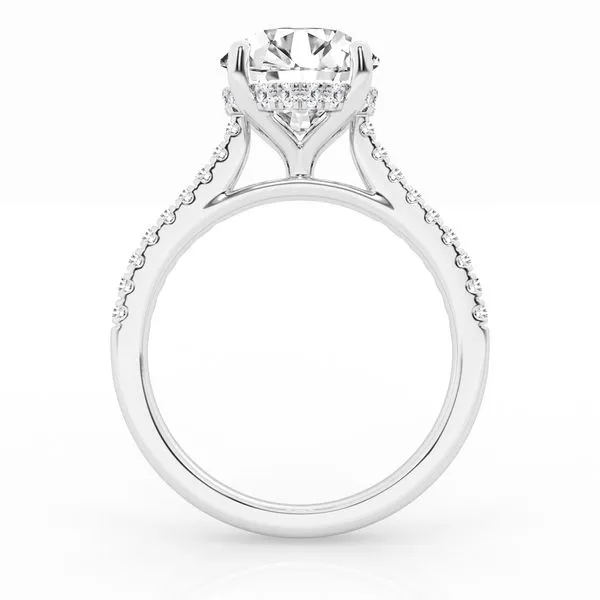 14kt White Gold Lab Grown Diamond Engagement Ring Set Image 3 Don's Jewelry & Design Washington, IA