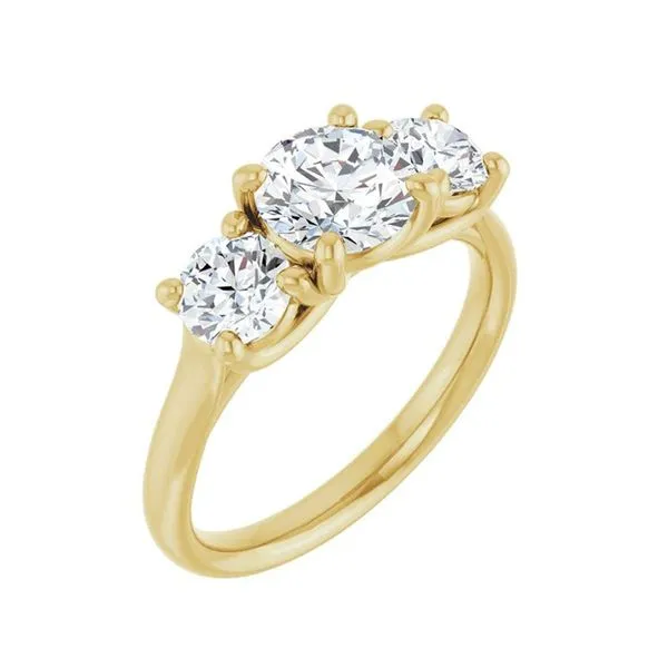 Gold Lab Grown Diamond Engagement Ring Don's Jewelry & Design Washington, IA