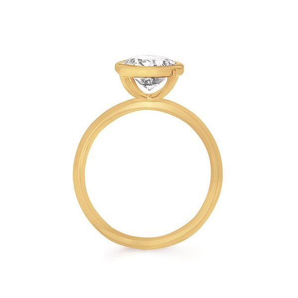 14K Lab Grown Oval Engagement Ring Image 2 Don's Jewelry & Design Washington, IA