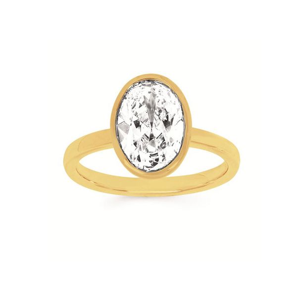 14K Lab Grown Oval Engagement Ring Don's Jewelry & Design Washington, IA