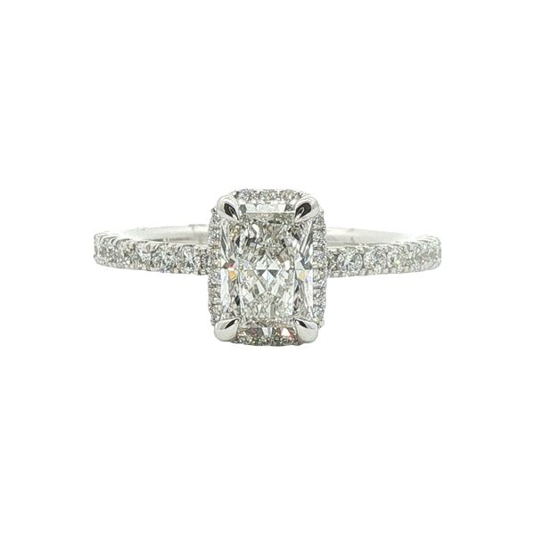 White Gold Lab Grown Radiant Cut Diamond Engagement Ring Don's Jewelry & Design Washington, IA