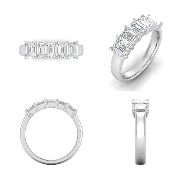 14kt White Gold 2ct Lab Grown Emerald Diamond Ring Don's Jewelry & Design Washington, IA