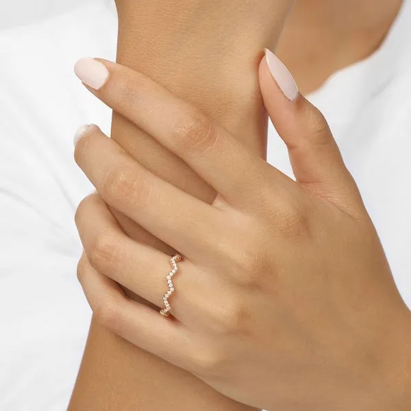10kt Rose Gold Diamond Ring Image 4 Don's Jewelry & Design Washington, IA