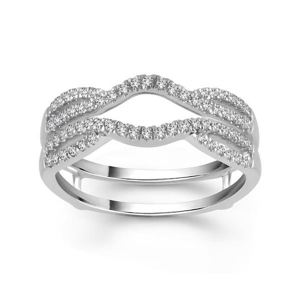 14kt White Gold Diamond Wedding Wrap Don's Jewelry & Design Washington, IA