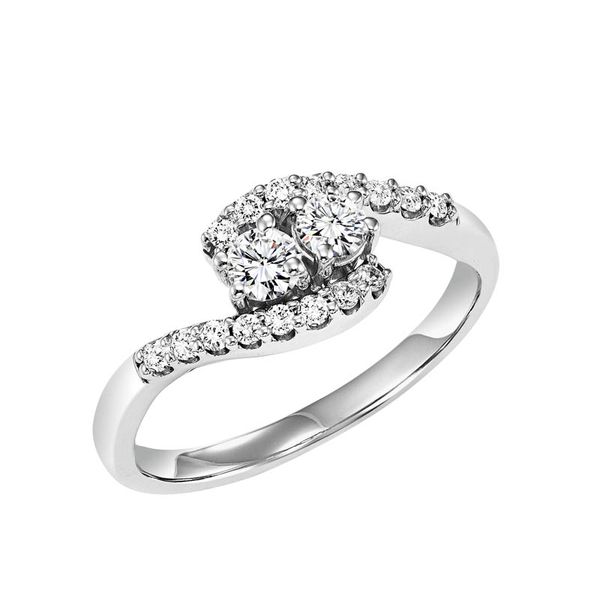14kt White Gold Twogether Diamond Ring Don's Jewelry & Design Washington, IA