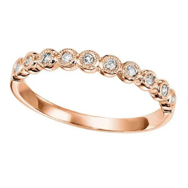 14kt Rose Gold Diamond Stackable Ring Don's Jewelry & Design Washington, IA