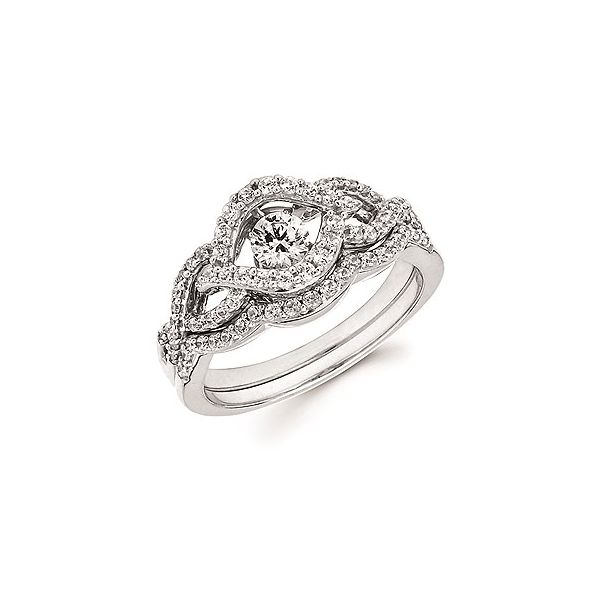 14kt White Gold Rhythm of Love Diamond Ring Don's Jewelry & Design Washington, IA
