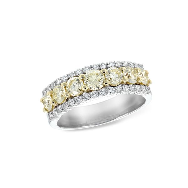 14kt White Gold Yellow & White Diamond Ring Don's Jewelry & Design Washington, IA