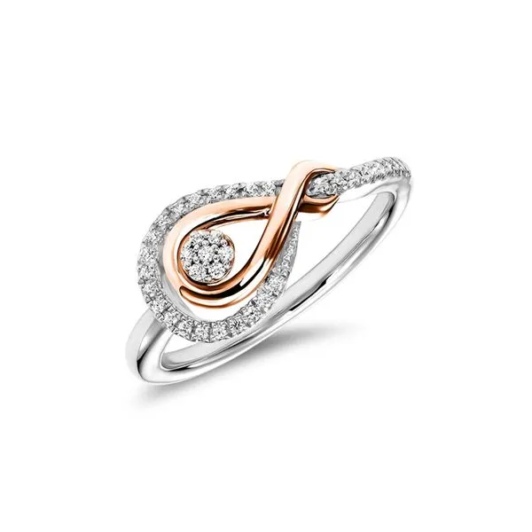 Sterling Silver & 10kt Rose Gold Diamond Ring Don's Jewelry & Design Washington, IA