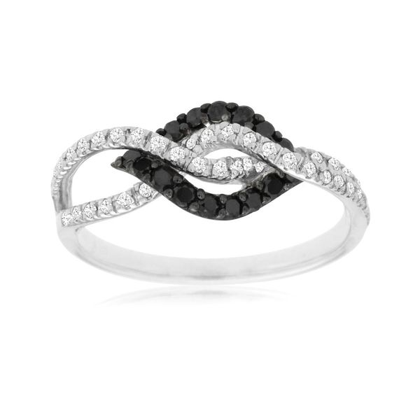 14kt White and Black Diamond Ring Don's Jewelry & Design Washington, IA