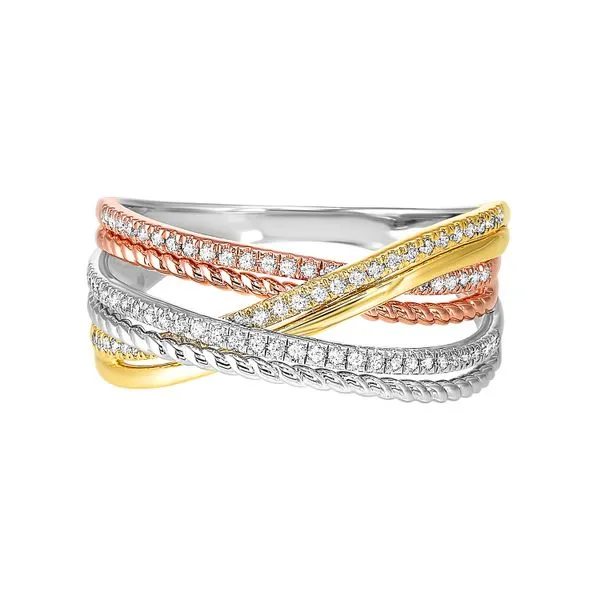 10kt Tri Color Diamond Ring Don's Jewelry & Design Washington, IA