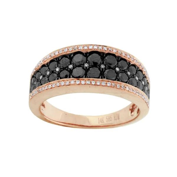 14kt Rose Gold Black Diamond Ring Don's Jewelry & Design Washington, IA