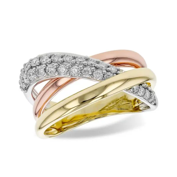 14kt Tri-Color Diamond Ring Don's Jewelry & Design Washington, IA