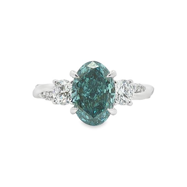 Lab Grown Blue Diamond Ring Don's Jewelry & Design Washington, IA