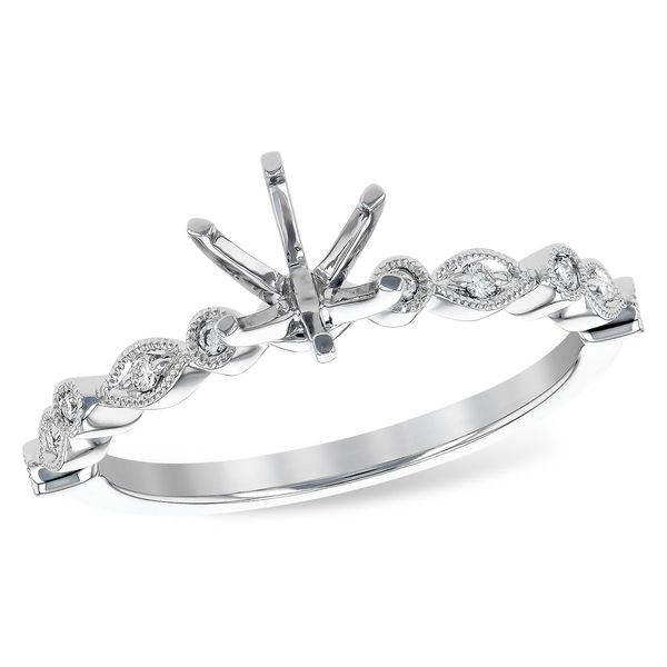 14kt White Gold Diamond Semi-Mount Engagement Ring Don's Jewelry & Design Washington, IA