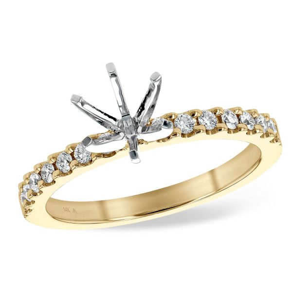 14kt Yellow Gold Diamond Semi-Mount Engagement Ring Don's Jewelry & Design Washington, IA