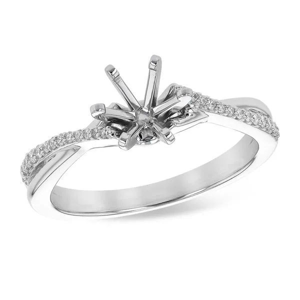 14kt White Gold Diamond Semi-Mount Ring Don's Jewelry & Design Washington, IA