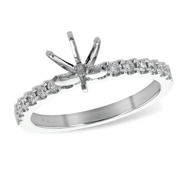 14kt White Gold Semi-Mount Diamond Ring Don's Jewelry & Design Washington, IA