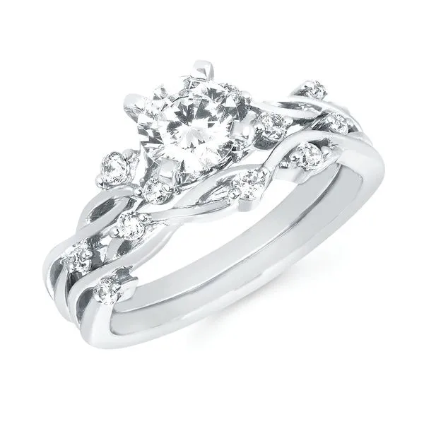 14kt White Gold Diamond Semi-Mount Engagement Ring Image 2 Don's Jewelry & Design Washington, IA