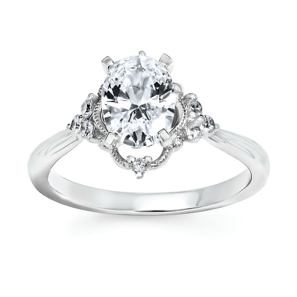 14kt White Gold Diamond Semi-Mount Engagment Ring Don's Jewelry & Design Washington, IA