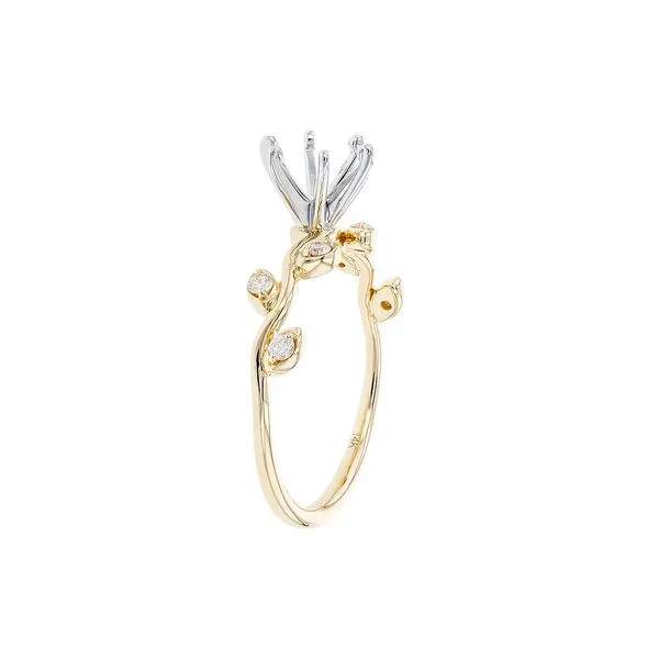 14kt Yellow Gold Semi-Mount Ring Image 2 Don's Jewelry & Design Washington, IA